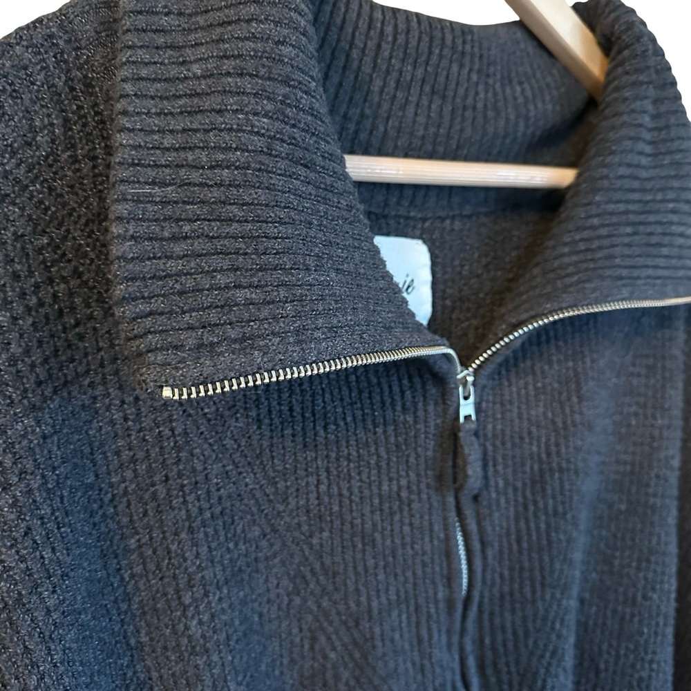 Aerie Cozy Up Waffle Knit Oversized Quarter Zip Sweater EUC XXL - Picture 3 of 9